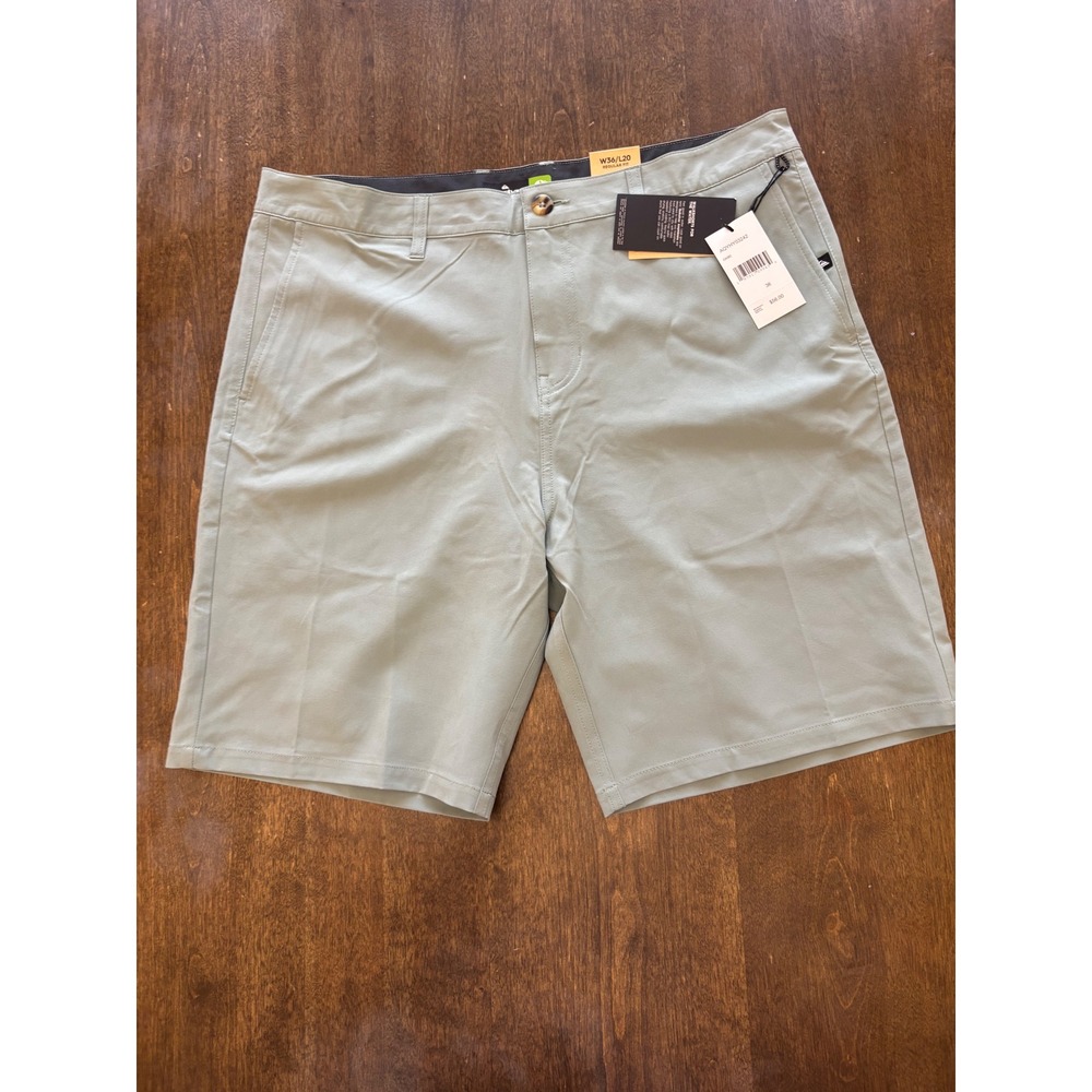 Quiksilver Mens Union Amphibian 20 Hybrid Shorts Sage Green AQYHY03242 Size 36